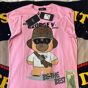 George V Avenue pink Tee